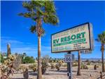 View larger image of The front entrance sign at DESERT VIEW RV RESORT image #4