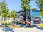 Parked RV at site Brunswick Beaches Campground - thumbnail