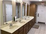 View larger image of The clean sinks in the bathrooms at MEMPHIS-SOUTH RV PARK  CAMPGROUND image #3