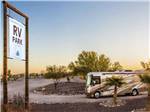 The front entrance sign at SONORAN DESERT RV PARK - thumbnail