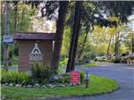 View larger image of The front entrance sign and driveway at KAMP KLAMATH RV PARK  CAMPGROUND image #1