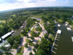 Aerial view of Campground at Water's Edge RV & Cabin Resort - thumbnail