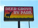View larger image of Sign leading into campground resort at DEER GROVE RV PARK image #1