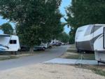 A row of trailers parked at WHITETAIL BLUFF CAMP & RESORT - thumbnail