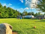 Children playing basket ball at Walnut Grove Campground - thumbnail