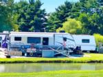 Parked trailers at site Walnut Grove Campground - thumbnail