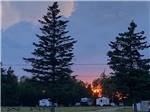 A view of the RV sites at sunset at OCEAN RIVER RV RESORT & CAMPGROUND - thumbnail