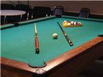 Pool table in a recreation room at Shadow Hills RV Resort - thumbnail