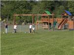 View larger image of A group of people playing on the grass at TOUTLE RIVER RV RESORT image #11