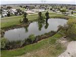 View larger image of An aerial view of the lake at LAZY PALMS RANCH RV PARK image #10