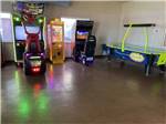 View larger image of Rec room with games and air hockey table at GOVERNORS RV PARK CAMPGROUND image #2