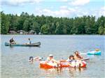 People swimming in the lake at SANDY BEACH CAMPGROUND - thumbnail