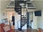 Inside of the 2 story rental cabin at SOUTHERN RETREAT RV PARK - thumbnail