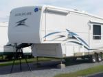 Trailer parked at site Lakeview RV Resort - thumbnail