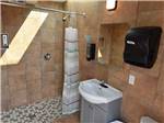 Inside of the clean restroom at HERITAGE LAKE CAMPGROUND - thumbnail
