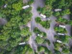An aerial shot of the resort RV sites at ENDLESS CAVERNS - thumbnail