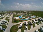View larger image of Aerial view of the lazy river at JAMAICA BEACH RV RESORT image #1
