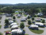 Aerial view of sites at MOUNTAIN GLEN RV PARK & CAMPGROUND - thumbnail