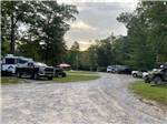 A gravel road that leads to RV sites - thumbnail