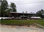 The pavilion with hanging floral baskets - thumbnail