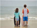 Kids with boogie boards at JELLYSTONE PARK CHINCOTEAGUE ISLAND - thumbnail