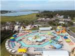 Aerial view of pool and lazy river at JELLYSTONE PARK CHINCOTEAGUE ISLAND - thumbnail