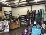 View larger image of Kayaks inside of the general store at CEDAR CREEK RV  OUTDOOR CENTER image #11