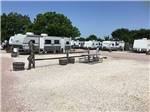 A row of gravel RV sites at EAST VIEW RV RANCH - thumbnail