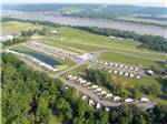 An aerial view of the campground at FOLLOW THE RIVER RV RESORT - thumbnail