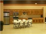 Kitchen area in lodging at DEER CREEK VALLEY RV PARK - thumbnail