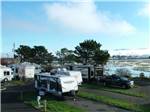 An aerial view of some of the RV sites at SHORELINE RV PARK - thumbnail