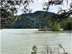 View of lake with moorage to right - thumbnail