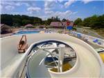 A girl going down the water slide at YOGI BEAR'S JELLYSTONE PARK AT DELAWARE BEACH - thumbnail