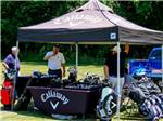 View larger image of Callaway golf booth set up at RIVERSIDE GOLF  RV PARK image #2