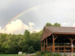 A rainbow view from the pavilion at WHITE PINES CAMPSITES - thumbnail