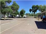 The entrance road by the registration building at GREAT FALLS RV PARK - thumbnail