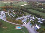 An aerial view of the campsites at PARKERS CROSSROADS CAMPGROUND - thumbnail