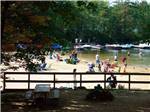 People enjoying the lake at CLEARWATER CAMPGROUND - thumbnail