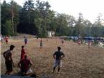 People playing on the beach at CLEARWATER CAMPGROUND - thumbnail