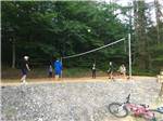 People playing beach volleyball at CLEARWATER CAMPGROUND - thumbnail