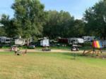 Sites and playground at Hidden Meadows RV Park - thumbnail