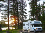 RV in grassy site at Big Mineral Resort, Marina and Campground - thumbnail