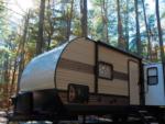 Parked trailer at site Big Mineral Resort, Marina and Campground - thumbnail