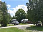 View larger image of RV sites in between trees at CAMP HITHER HILLS image #11