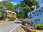 View larger image of The front entrance sign at BLACK BEAR CAMPGROUND image #1