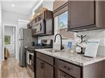 The kitchen in a park model - thumbnail