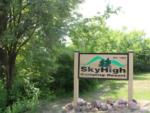 Welcome sign at Sky High Camping Resort - thumbnail