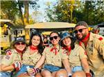 A group of scouts in a golf course - thumbnail