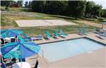 An aerial view of the pool area - thumbnail