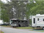 View larger image of A motorhome parked under trees at ALLATOONA LANDING MARINE RESORT image #6
